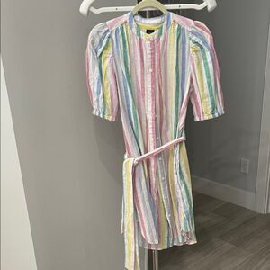 GAP Multicolor Striped Linen Shirt